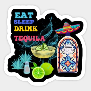 Tequila Lovers Design Sticker